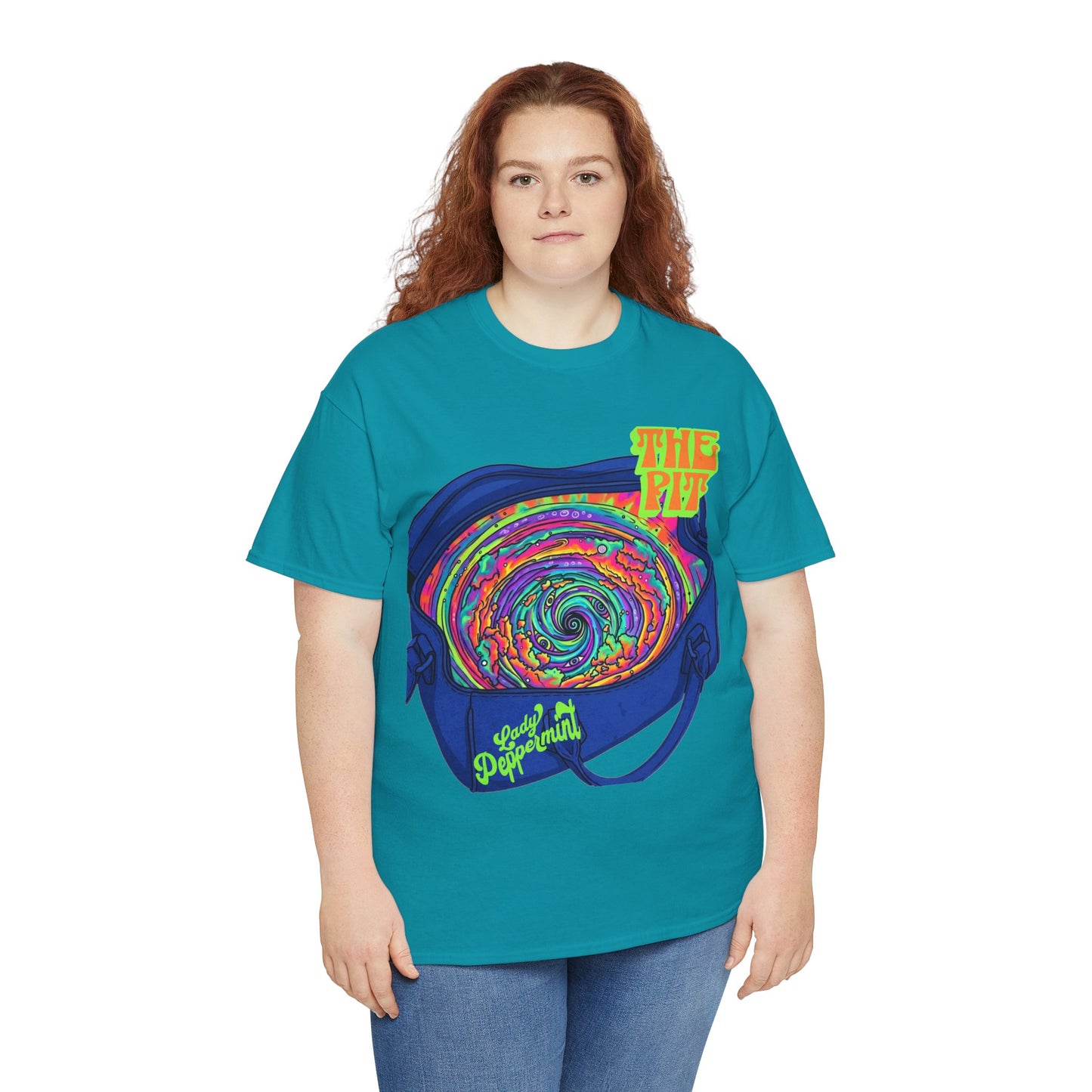 Psychedelic Swirl Concert Tee — "The Pit" Graphic T-Shirt