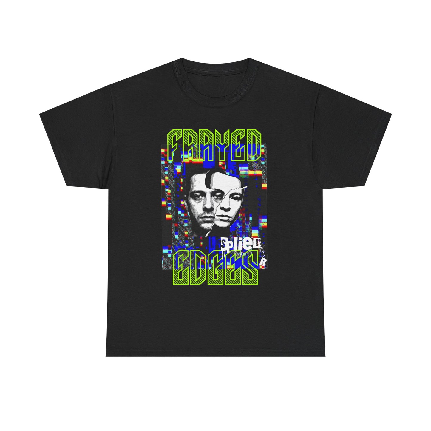 Retro Glitch Faces Tee — "Grown" Graphic Vintage-Inspired T-Shirt