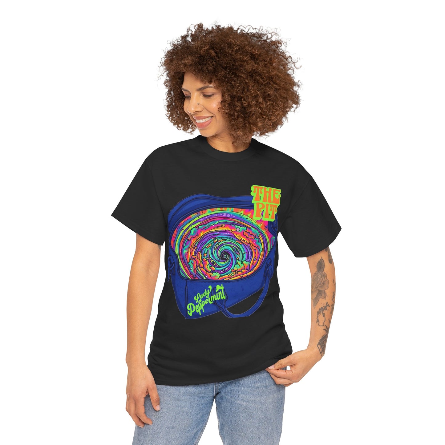Psychedelic Swirl Concert Tee — "The Pit" Graphic T-Shirt