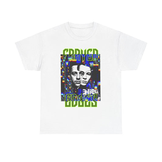 Retro Glitch Faces Tee — "Grown" Graphic Vintage-Inspired T-Shirt