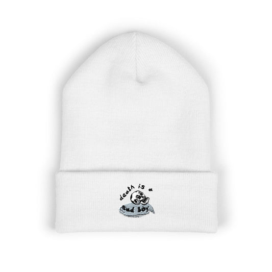Death Is A Sad Boy Embroidered Classic Cuffed Beanie