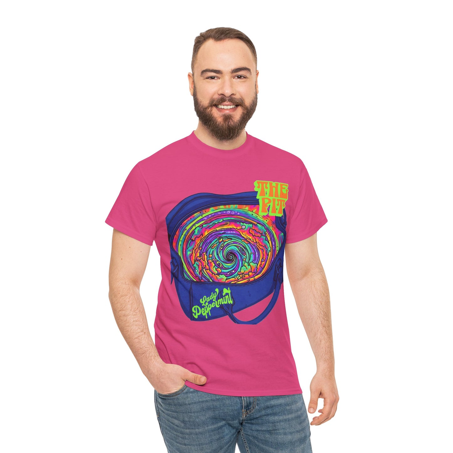 Psychedelic Swirl Concert Tee — "The Pit" Graphic T-Shirt